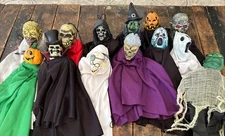 Vtg Paper Magic Group Halloween Hanger Lot of 12 Witch Skeleton Jack O Lantern 