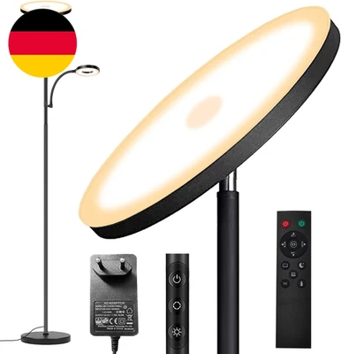 42W Stehlampe Wohnzimmer, 4200LM LED Deckenfluter Mit Leselampe 2700K-6500K Stuf - Bild 1 von 4