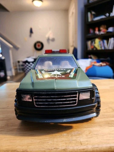 1991 Vintage Gi Joe Tonka Steel Army Military Police Brigade Pickup Truck Works!