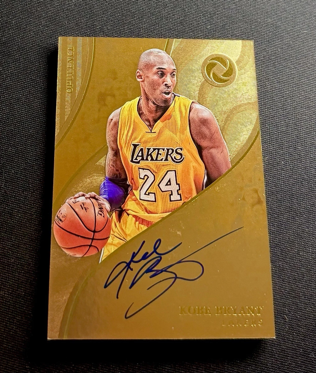 Panini Kobe Bryant Basketball Autographed Sports Trading Cards for
