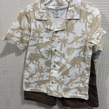 Carters Toddler 2 Piece Short Outfit Size 5 T New Dinosaur Theme