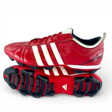 Botines de fútbol/fútbol Adidas AdiPure Nova HG US10 UK9.5 rojos para hombre