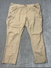 J Peterman Pants Mens 42x30 Khaki Hiking Outdoors Tactical Ripstop Cargo Cotton