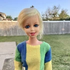 VTG 1966 Mattel Mod Twiggy Barbie doll TNT rooted lashes Japan Original Outfit