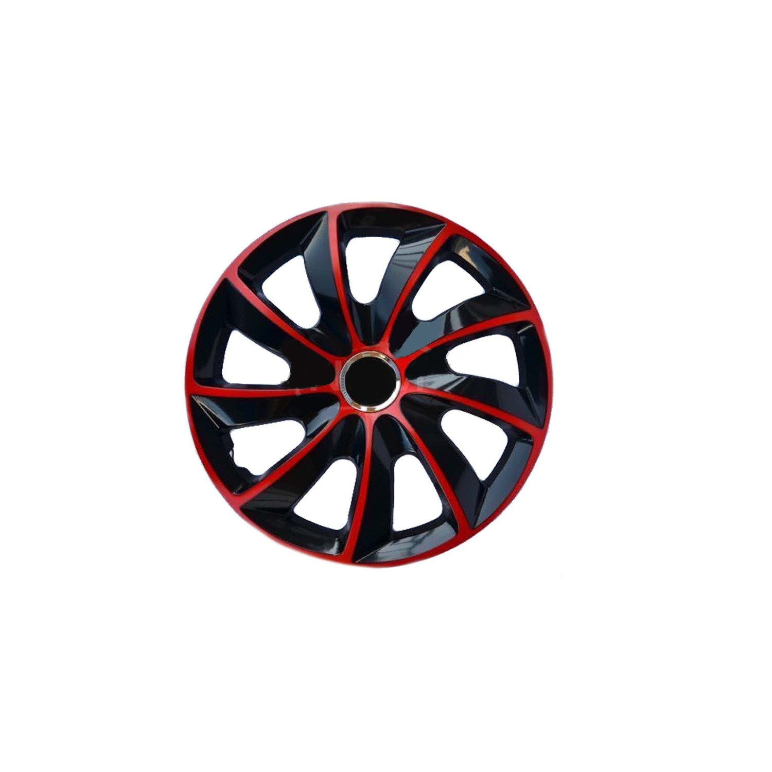 Enjoliveurs 15 pouces noir rouge pour relooker votre voiture de ville