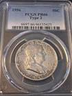 1956 PCGS PR66 Type 2 Franklin Half Dollar Coin - 6697.66/46135425