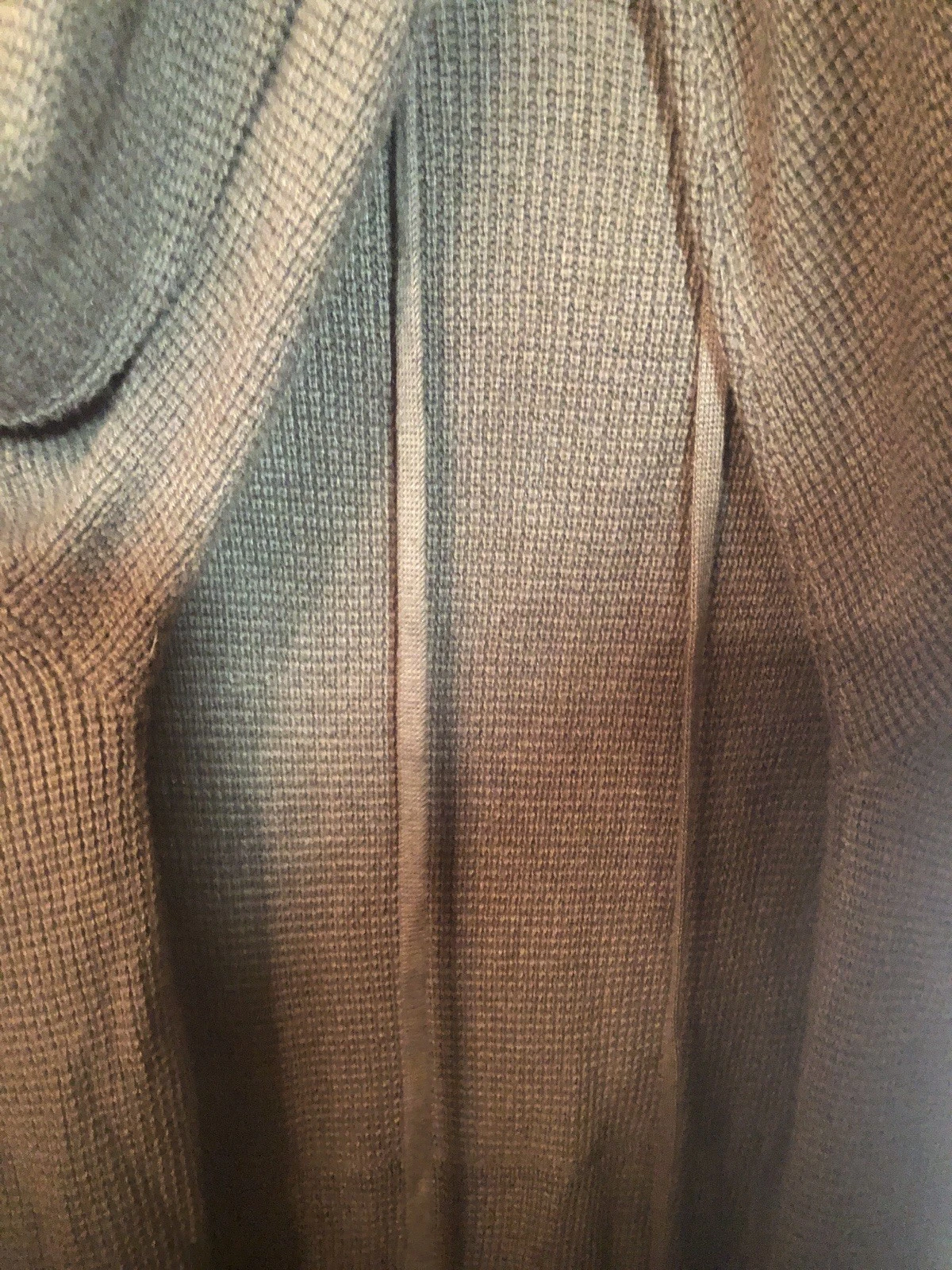 Felpa con cappuccio maglione donna Michael Michael Kors waffle termico verde oliva taglia large