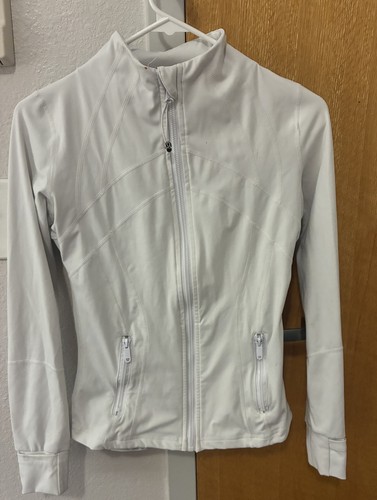 White Lululemon Jacket Zip Up Define Size 0 2