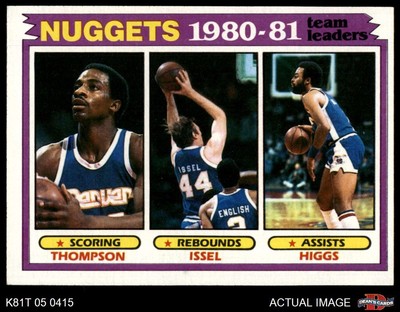 1981 Topps #49 David Thompson Nuggets Leaders 6 - EX/MT