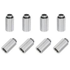 Male to Female Extender Fitting G1/4 x 30mm for Water Cooling System Silver 8pcs