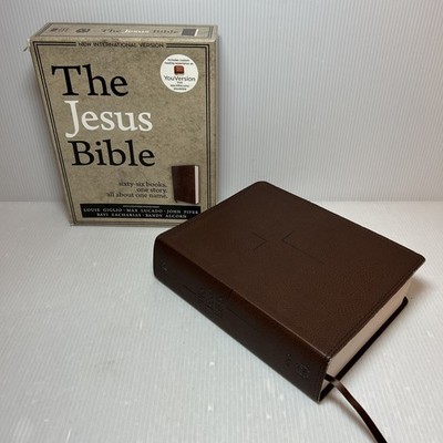 The Jesus Bible, NIV Edition, Brown Leathersoft, Zondervan, w