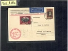 BIS-LIKE:good postcard Liechtenstein graf Zeppeline to Spain 1930 LOT 08 IL 10