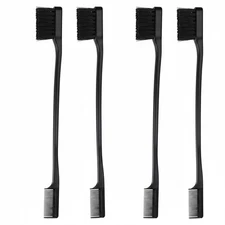 5 Pack Edge Control Brushes Double Sided Hair Brush for Baby Hairs Wigs Braids