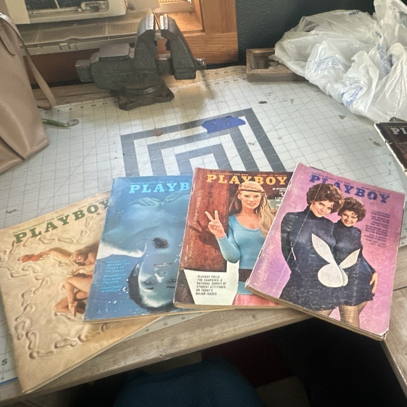 Playboy Magazines July, August, September, October 1970 Illustrated Joan Baez