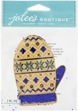Jolee's Boutique Adhesive Laser-Cut Wood Embellishment-Mitten