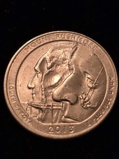 2013 U.S.A American State Quarter South Dakota Mount Rushmore Coin