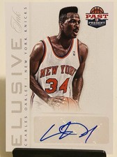 Charles Oakley 2013 Panini Past & Present Elusive Ink Auto, NY Knicks 🏀🔥✍️