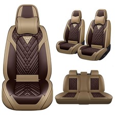 Car Seat Covers Fit For Honda Ridgeline Non-Slip Nappa Leather Seat Cover