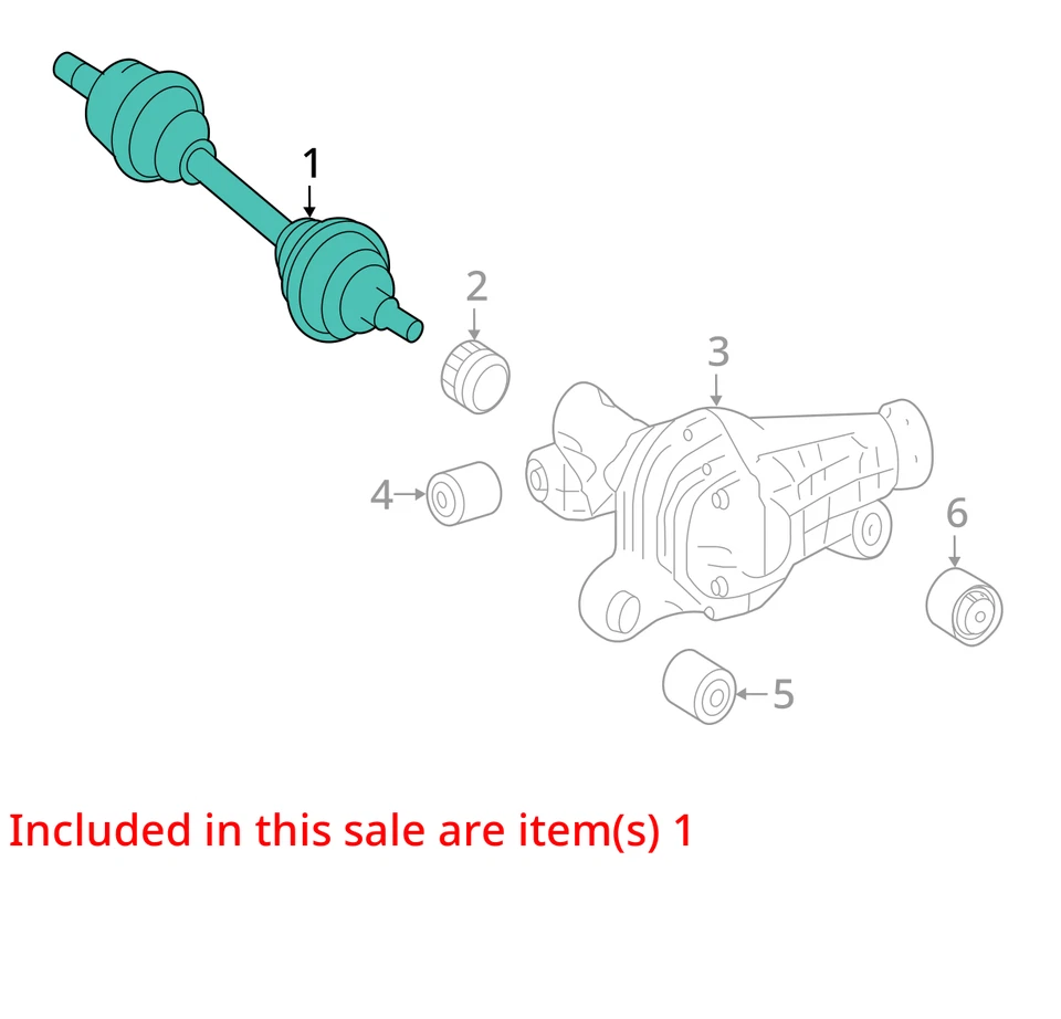 Clase GL 2013 pasajero delantero derecho eje CV eje OEM 102 k millas - LKQ360664976 Foto 4 de 4