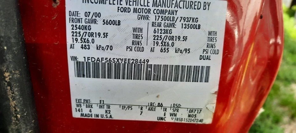 Módulo de retención del sistema tablero central para camioneta Ford F250SD 00 4289958 Foto 2 de 4