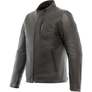 Dainese Fulcro Motorcycle Motorbike Leather Jacket Dark Brown