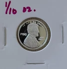 1/10 Troy Ounce (3.1g) Shield Tribute Penny Round .999 Fine Silver