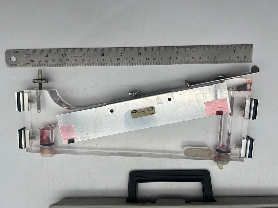 Manómetro inclinado analógico DWYER 102 medidor de velocidad del aire medidor de flujo .20-0-2.0INWC Foto 4 de 4