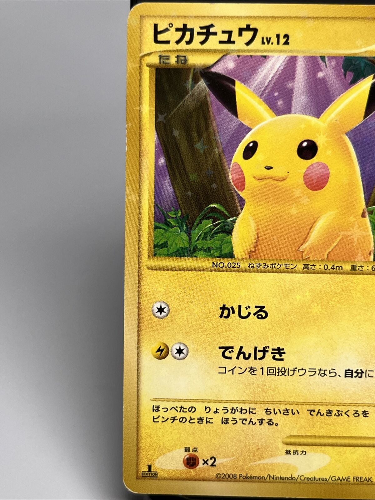 Pikachu 088/090 Fully Shiny Holo 1st Edition Pokemon TCG Rare Card F/S  Nintendo