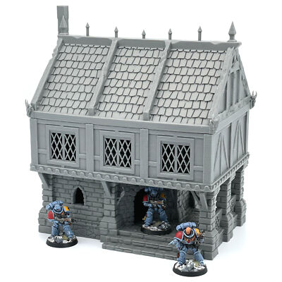 Ulvheim Mittelalter Fantasy Gasthaus Wirtshaus Gebäude Stadthaus 28mm Gelände Landschaft 2.WK