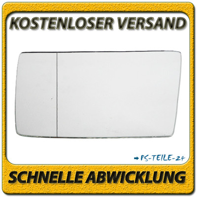 Spiegelglas für MERCEDES E-KLASSE W124 1985-1996 links Fahrerseite asphärisch