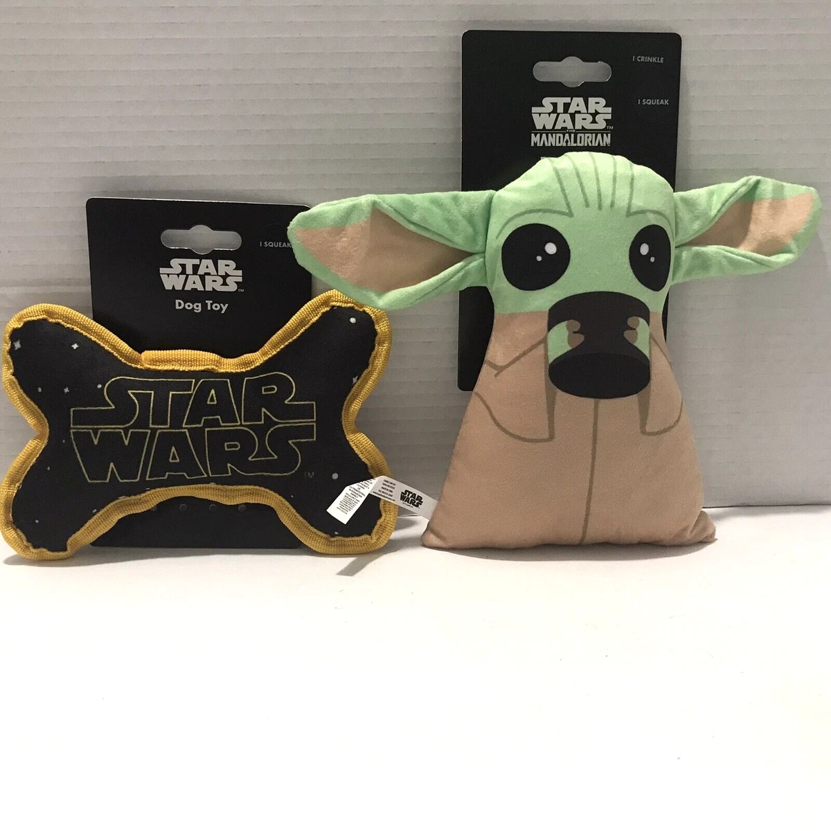 Two Star Wars Squeaky Dog Toys by Disney New with Tags eBay