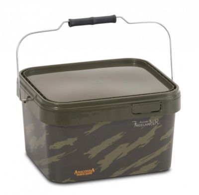 Anaconda Freelancer Bucket 5L Grundfutter  Eimer mit Deckel Rechteckig 22-00405