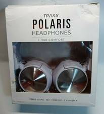 Traxx POLARIS Headphones 360 Comfort,  White New Sealed Box has damage