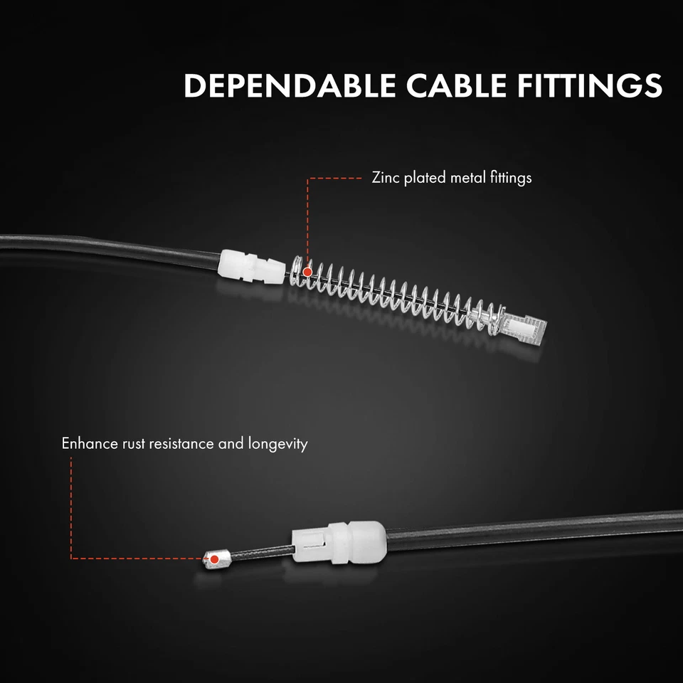 Cable de freno de estacionamiento trasero izquierdo y derecho 2 piezas para Cadillac SRX 2004-2009 STS 05-11 Foto 4 de 4