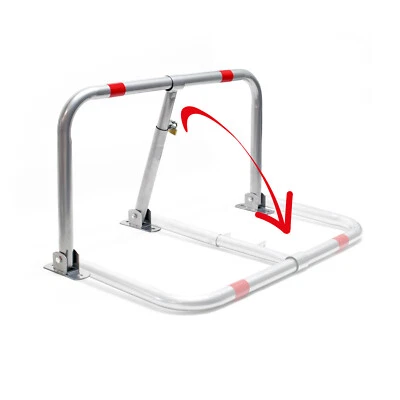 WILTEC Parkplatzbügel klappbar Parksperre Sperrbügel Parkplatz Parkplatzsperre Poller