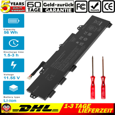 Ersatz Akku für HP 932824-421 HSN-I13C-5 TT03056XL HSTNN-LB8H TT03XL 56Wh
