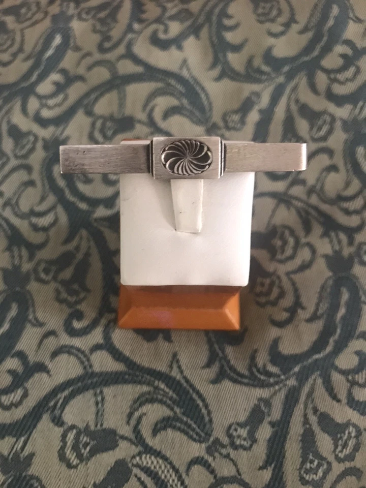 Barra de corbata Georg Jensen Dinamarca antigua de plata de ley # 76 Foto 2 de 4