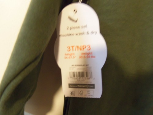 NEW - Boy's 2 Piece Bomber Jacket, Shirt Set Wonder Nation Size 3 - Picture 5 of 5