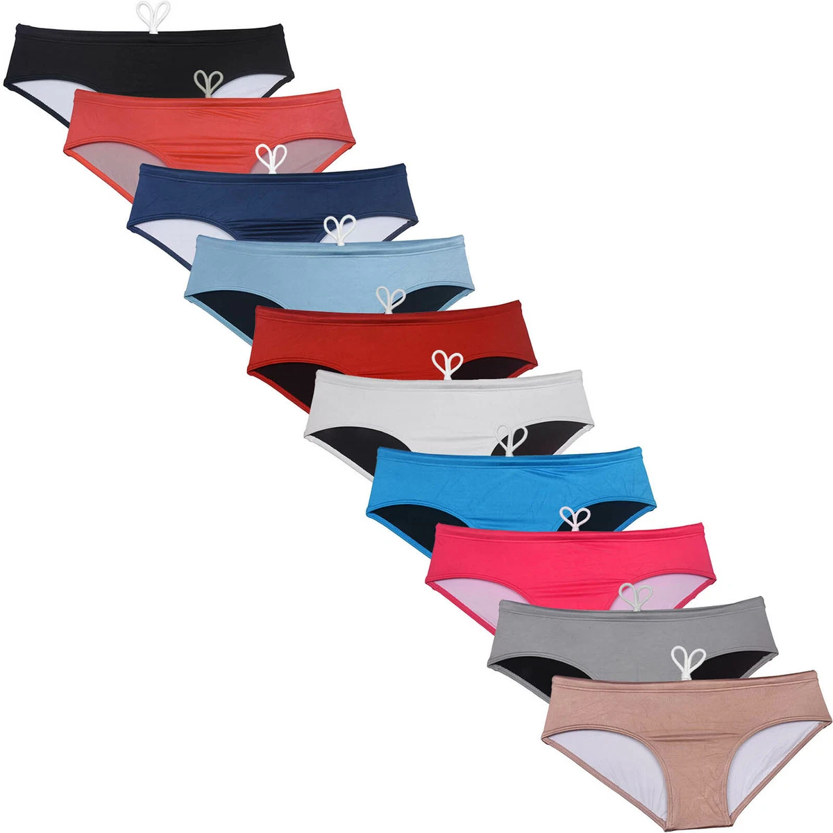 Men Ice Silk Lining Swim Briefs adjustable Swimsuit Shiny Swimming Boxer Trunks