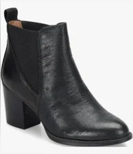 Sofft Welling Textured Leather Black Chelsea Boot Women’s Size 9