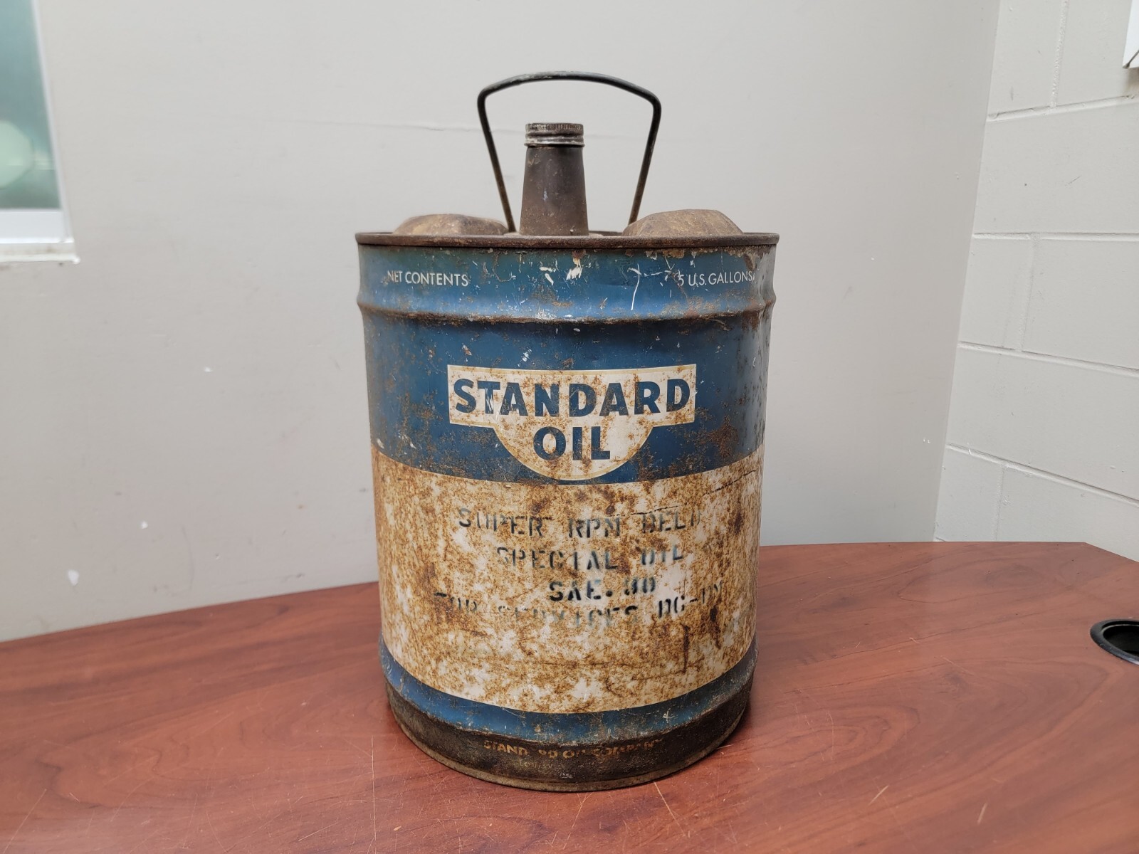 Vintage Standard Oil 5 Gallon Can SAE 30 Special Oil Can Super RPM | eBay