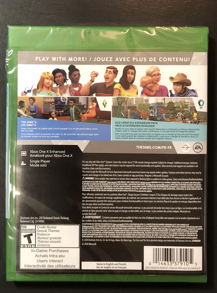 The Sims 4 Bundle Pack [ Sims 4 + Eco Lifestyle Expansion ] (XBOX ONE) NEW - Image 2 of 4
