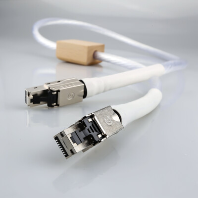 Audiophile HiFi Ethernet Cable Cat8 Speed Lan Cable RJ45 Network Patch Cable