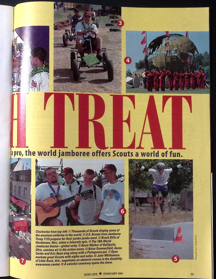 1996 FEB BOY'S LIFE CANADA BY CANOE SKUNK BEAR SUMMER OLYMPICS & MORE Z1289 - Image 4 of 4