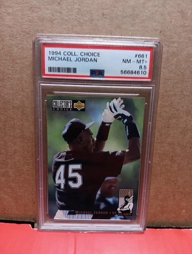 Michael Jordan 1994 Upper Deck Collector's Choice Rookie RC Card #661 PSA 8.5 NM