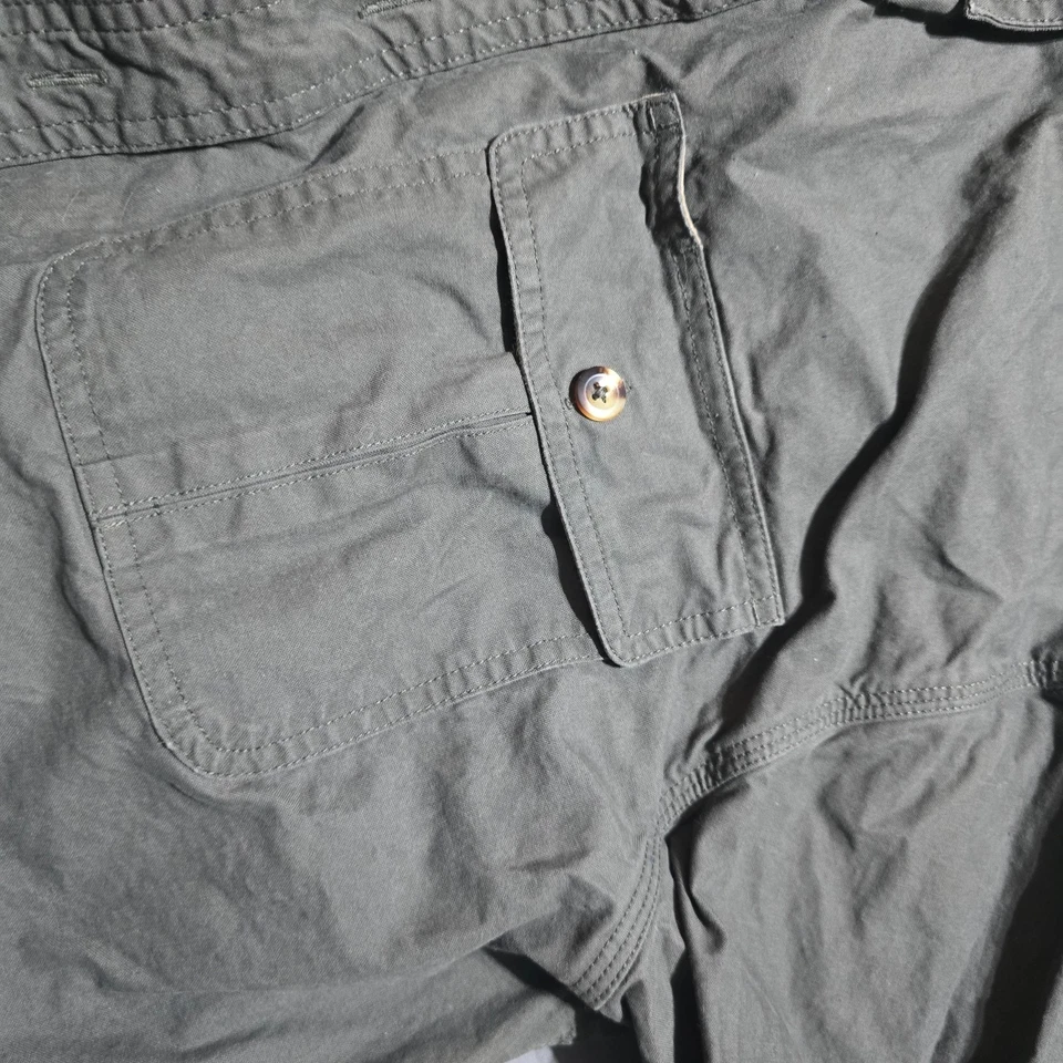 Camisa de Tiro Cabelas Para Hombres XL Botones Verde Bronceado Caza Almohadilla para el Hombro Bolsillo Foto 3 de 4