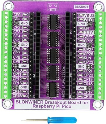 Breakout Board for Raspberry Pi Pico 1 2 W H WH GPIO Status LED Raspberry Pi ...