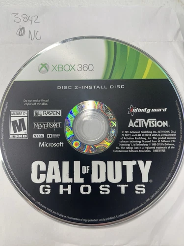 Call Of Duty: Ghosts Xbox 360 Install Disc 2 Only - No Tracking #3842