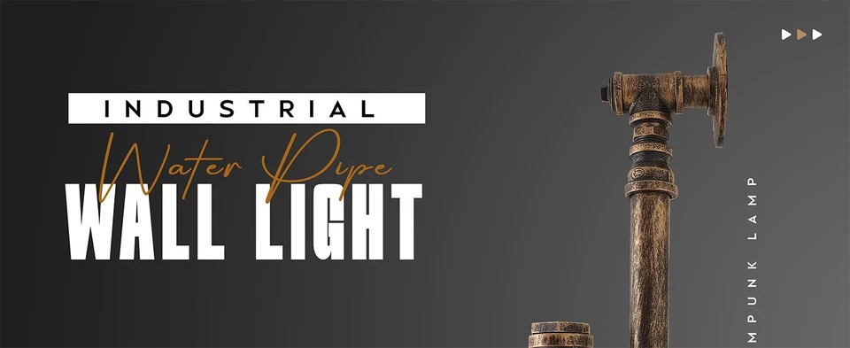 Industrial Water Pipe Wall light