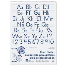 Pacon 74710CT 24 in. x 32 in. Presentation Format Chart Tablets - WT (12/CT) New